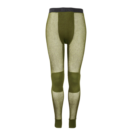 Herreunterhose Brynje of Norway Tactical Wool Thermo Longs grün Olive Green