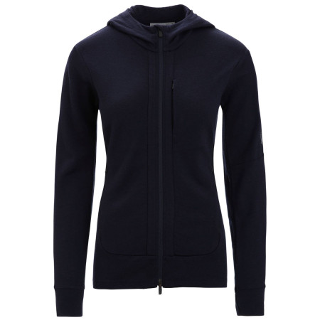 Damen-Sweatshirt Icebreaker W Quantum III LS Zip Hood schwarz Black