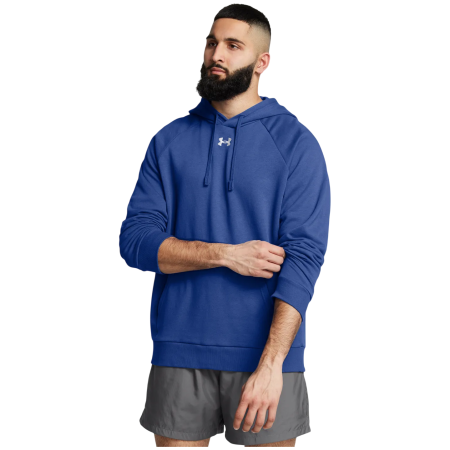 Herren-Sweatshirt Under Armour UA Rival Fleece Hoodie blau Tech Blue