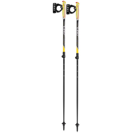 Nordic Walking Stöcke Leki Spin Shark SL schwarz/gelb BlackSchwefelgelbWhite