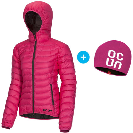 Damenjacke Ocún Tsunami women + čepice rosa/rot