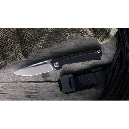 Klappmesser Acta non verba Z200 Stonewash/Plain Edge, G10