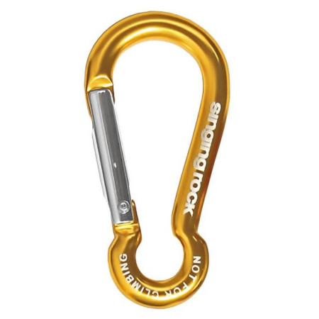 Hilfskarabiner Singing Rock Mini Pear gelb