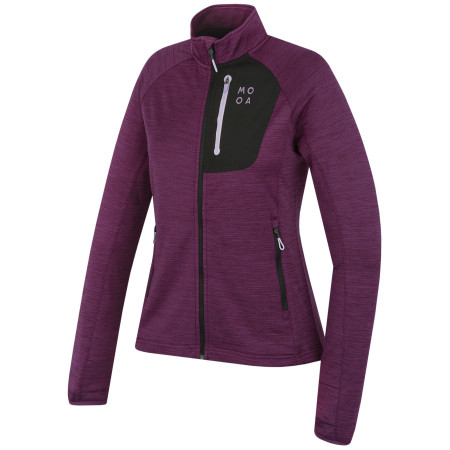 Damen-Sweatshirt MOOA Nyore Grid 220 lila purple melange