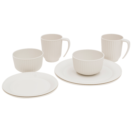 Geschirrset Outwell Delish 2 Person Dinner Set beige Sandstone