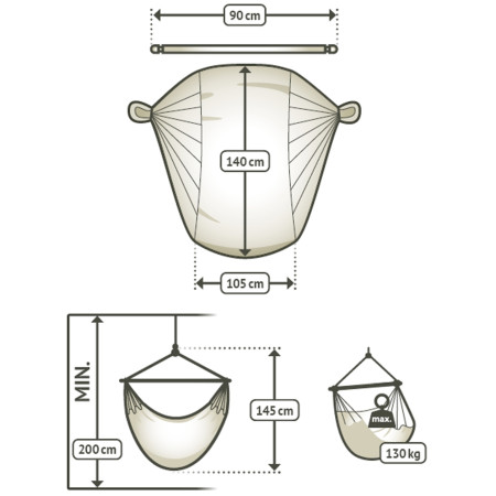 Hängestuhl La Siesta Domingo Basic