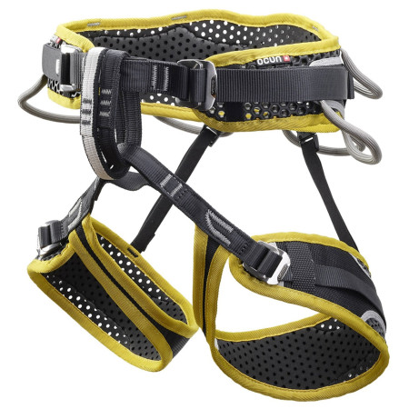 Klettergurt Ocún Webee Quattro schwarz/gelb Black/Yellow