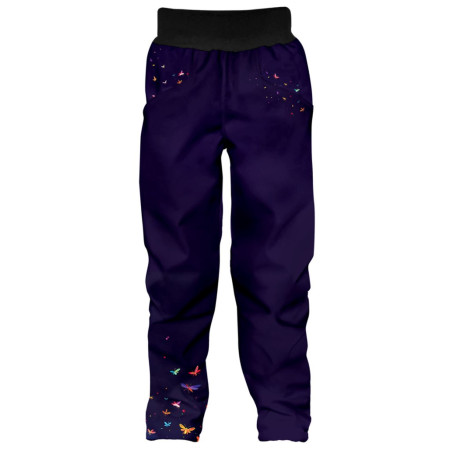 Kinder Softshellhose WAMU Dark Purple dunkellila DARK PURPLE
