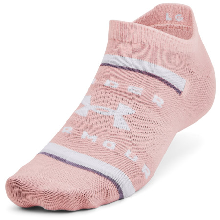 Damensocken Under Armour Essential No Show 6pk rosa Retro Pink / White / White