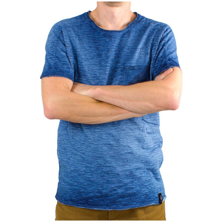 Herren-T-Shirt Chillaz Prag Climbing Pocket dunkelblau DenimBlueWashed