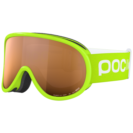 Kinder Skibrille POC POCito Retina hellgrün Fluorescent Yellow/Green/Partly Sunny Light Orange