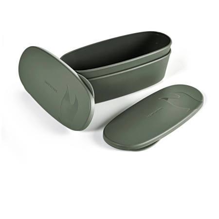 Schüsseln Light My Fire SnapBox Oval 2-pack dunkelgrün sagegreen