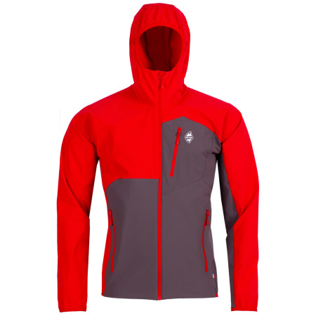 Herren Softshell-Jacke High Point Versa Hoody Jacket rot/grau Red/Iron gate