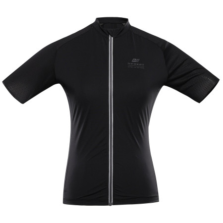 Damen-Radtrikot Alpine Pro Sagena 2 schwarz BLACK