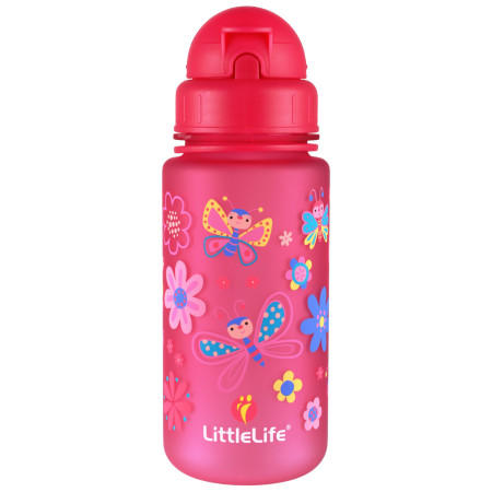 Kindertrinkflasche LittleLife Water Bottle 400 ml rosa Butterflies