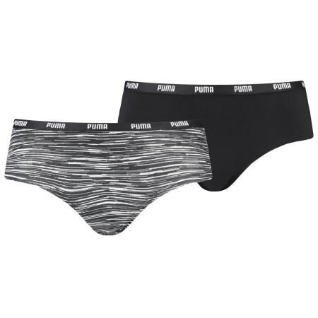 Damenhöschen Puma Women Printer Hipster 2P schwarz black