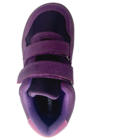 Dětské celoroční barefoot boty Bugga Safi Dark Purple