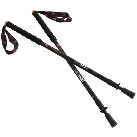 Trekkingstöcke Zulu Lighthand Twistlock schwarz/orange black/orange