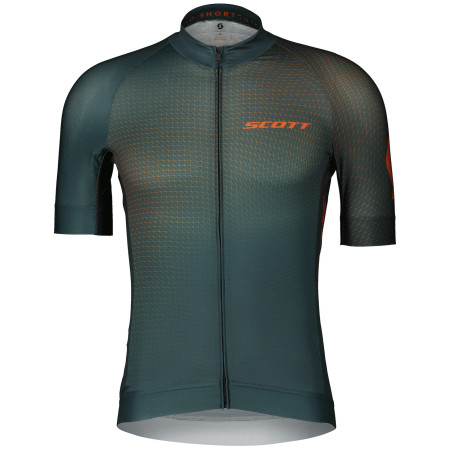 Herren Radtrikot Scott RC Pro SS grün/orange aruba green/braze orange