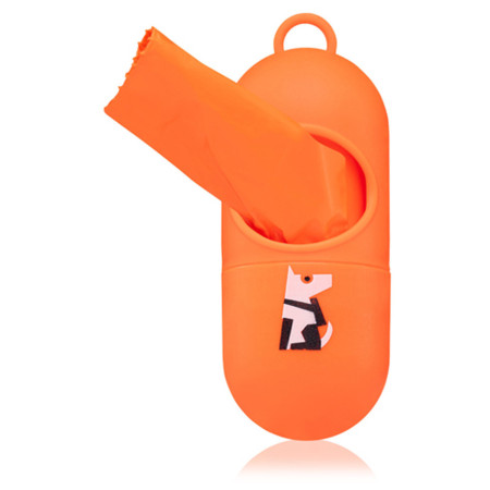 Hundekotbeutelspender Explorer Dog Zásobník s 1 rolí orange oranžová