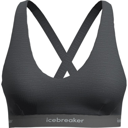 Sport-BH Icebreaker W Mer 125 Cool-Lite Sprite Racerback Bra grau Gritstone Heather-013