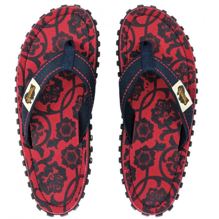 Flip-Flops Gumbies Islander Flip-Flops - Red & Blue Rose
