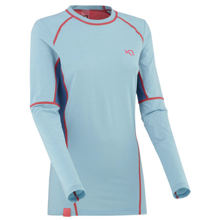Damen-Funktionsshirt Kari Traa Svala Ls blau/rosa Surfboard