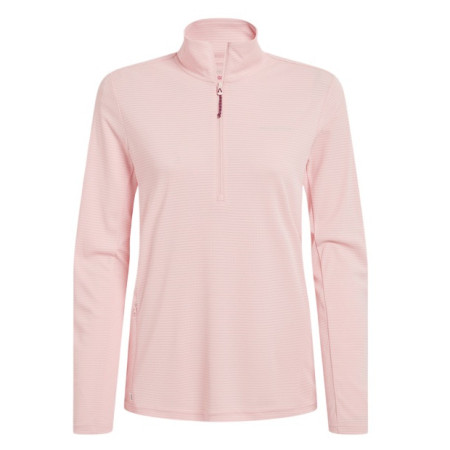 Damen-T-Shirt Craghoppers NosiLife SolarShield+ Half Zip Top beige Sherbert