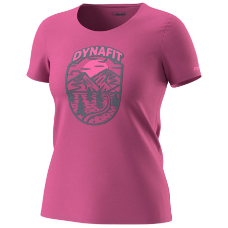 Damen-T-Shirt Dynafit Graphic Co W S/S Tee rosa 6A51 - magenta/HORIZON