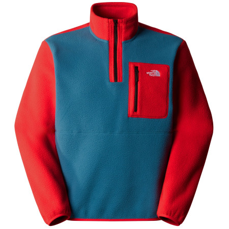 Herren-Sweatshirt The North Face M Yumiori 1/4 Zip blau/rot MALLARD BLUE/HIGH RISK