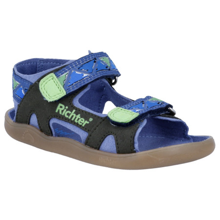 Kindersandalen Richter Lucky Yerba/Apple/Infinity blau/schwarz yerba/apple/infinity