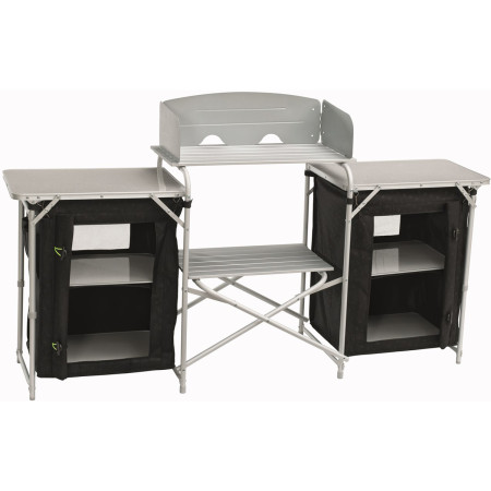 Campingküche Outwell Camrose Kitchen Table (2019) schwarz/silber