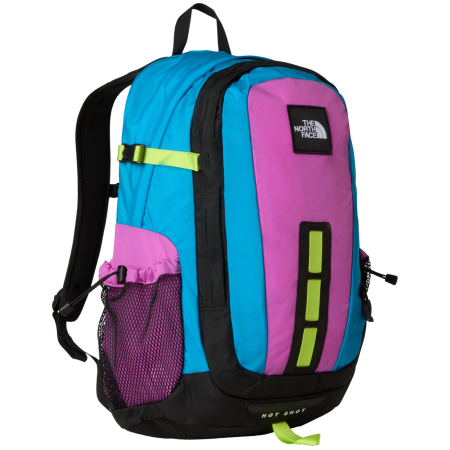 Rucksack The North Face Hot Shot Se blau/rosa Meridian Blue/Violet Cr