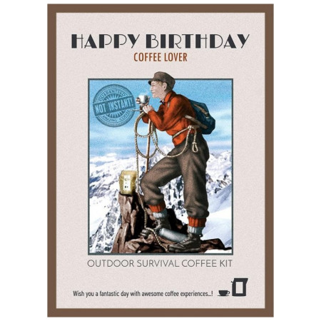 Kaffee Grower´s cup Geschenkpackung mit 2 Kaffeebeuteln zum Geburtstag