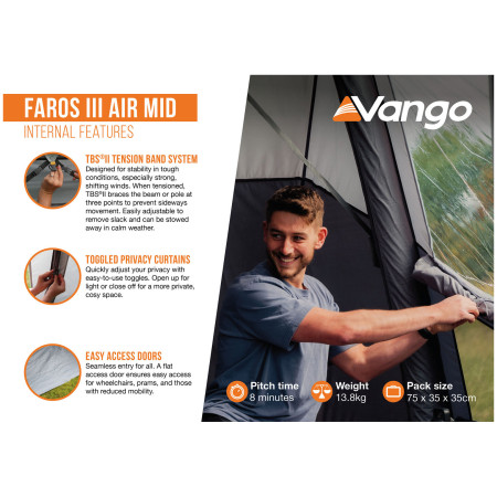 Vorzelt Vango Faros III Air Mid