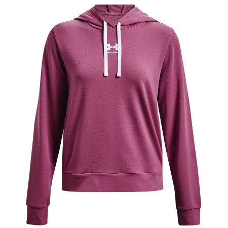 Damen-Sweatshirt Under Armour Rival Terry Hoodie 2024 rosa Pace Pink/White
