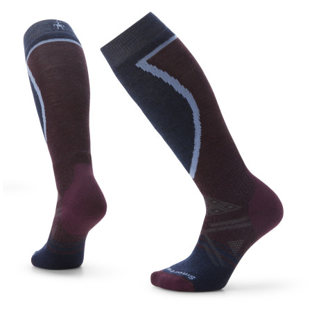 Ski-Socken Smartwool W Ski Full Cushion OTC - Recycled weinfarbe bordeaux