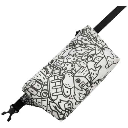 Hüfttasche High Tail Designs Fanny Pack The Vague Outdoors weiß/schwarz The Vague Outdoors