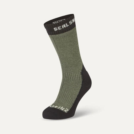 Wasserdichte Socken SealSkinz Stanfield schwarz/grün Olive
