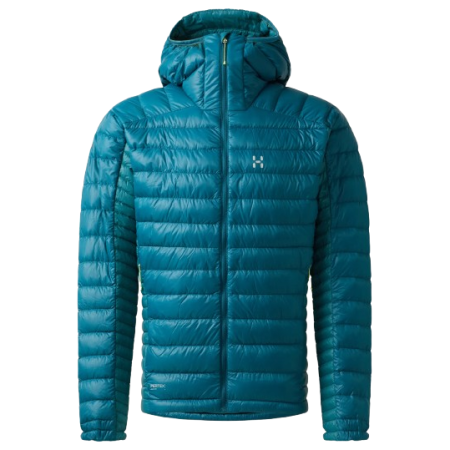 Herrenjacke Haglöfs L.I.M Down Hood II hellblau Deep Teal/Mountain Teal