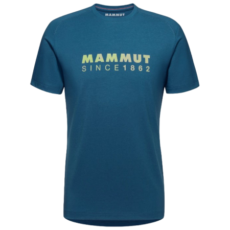 Herren-T-Shirt Mammut Trovat T-Shirt Men Logo blau Deep Ice