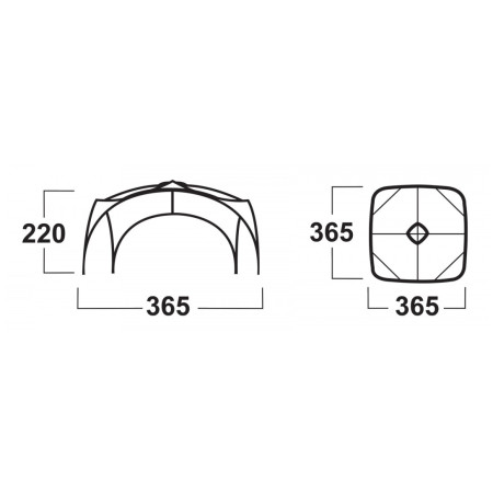 Vordach Husky Broof L