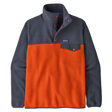 Herren-Sweatshirt Patagonia M's LW Synch Snap-T P/O orange Pollinator Orange