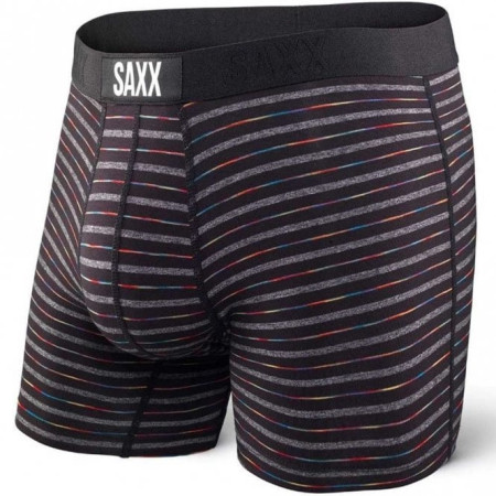 Boxershorts Saxx Vibe Boxer Brief schwarz/rot BlackGradientStripe