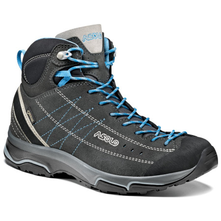 Damenschuhe Asolo Nucleon Mid GV ML grau/blau Graphite/Silver/CyanBlue/A