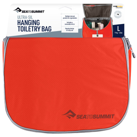 Kosmetiktasche Sea to Summit Ultra-Sil Hanging Toiletry Bag Large orange Spicy Orange