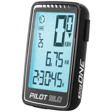 Fahrradcomputer Just One Pilot 16.0 schwarz černá