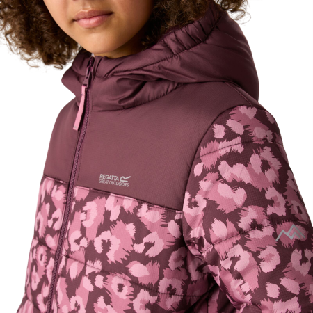 Kinder Winterjacke Regatta Lofthouse Fig/Violet Leopard