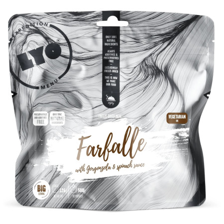 Trekkingnahrung Lyo food Farfalle with Gorgonzola & Spinach Sauce 370g