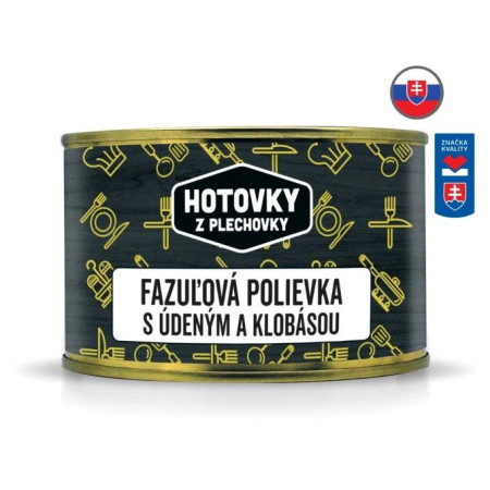 Suppe Hotovky z plechovky Bohnensuppe mit Selchfleisch und Wurst 400 ml